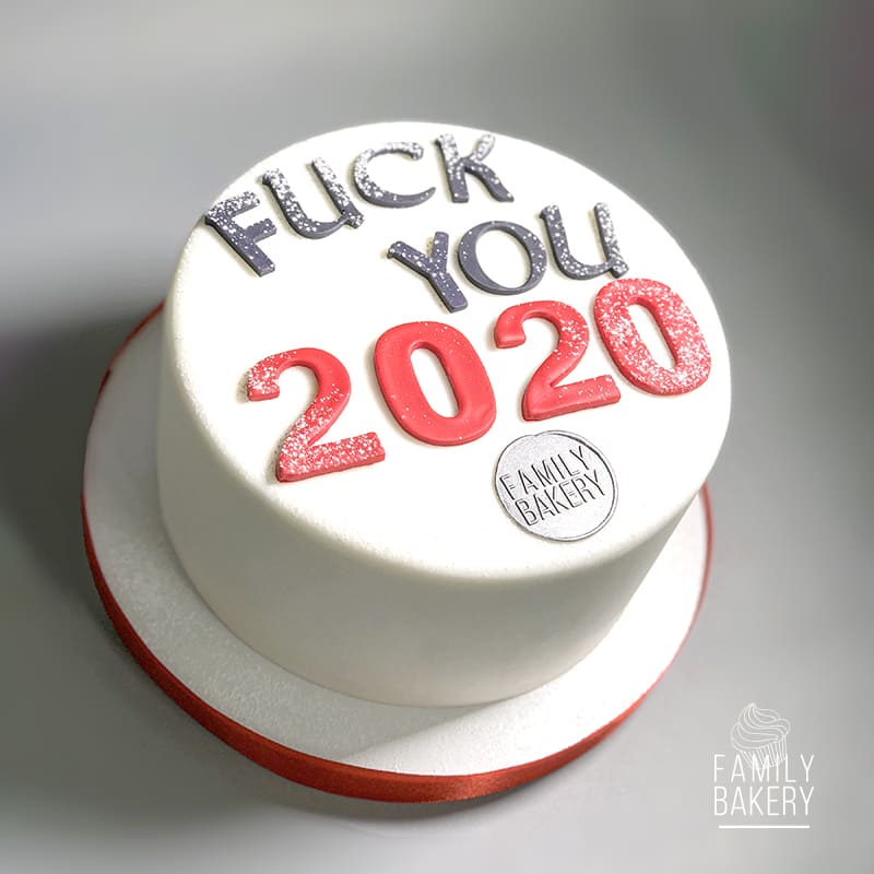 Новогодний торт Fuck You 2020 №3667